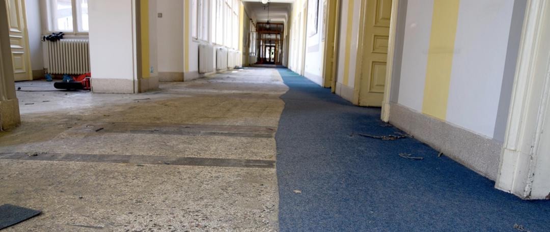 Odstranění a stržení koberců a lepidla